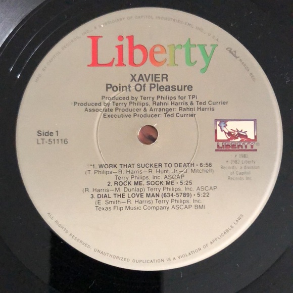 Xavier Point Of Pleasure Vinyl Lp '82 - Picture 5 of 8